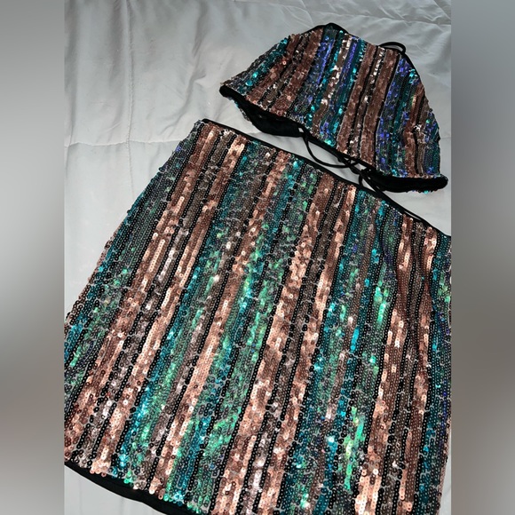 Disco matching skirt set - Picture 3 of 5